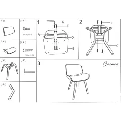 ТРАПЕЗЕН СТОЛ CARMEN 9976 - ОРЕХ-ЧЕРЕН_5 ТРАПЕЗЕН СТОЛ CARMEN 9976 - ОРЕХ-ЧЕРЕН_5