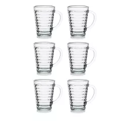 КОМПЛЕКТ  ЧАШИ ATLANTA 6БР., С ДРЪЖКА, ВИСОКИ 0,230Л.,/  И08-1499_0