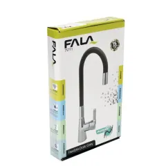 КУХНЕНСКИ СМЕСИТЕЛ С ГЪВКАВА ЛЕБЕДКА - FALA, 75711 / СИВ_5
