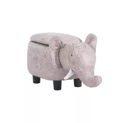 ДЕТСКА ТАБУРЕТКА С РАКЛА - СИВ СЛОН_0