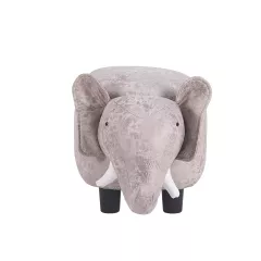 ДЕТСКА ТАБУРЕТКА С РАКЛА - СИВ СЛОН_1
