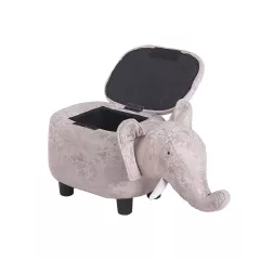 ДЕТСКА ТАБУРЕТКА С РАКЛА - СИВ СЛОН_2