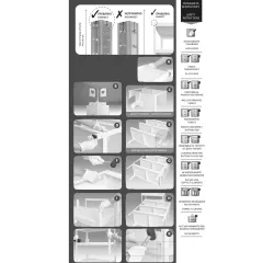 МЕТАЛЕН СТЕЛАЖ HARD 180x90x40 СМ, ДО 130 КГ НА РАФТ - ЧЕРЕН_4