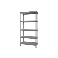 МЕТАЛЕН СТЕЛАЖ HARD 180x90x40 СМ, ДО 90 КГ НА РАФТ - СИВ_2