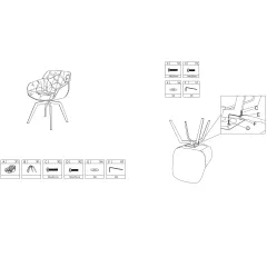 ТРАПЕЗЕН СТОЛ BUXTON - СИВ DX-310_4