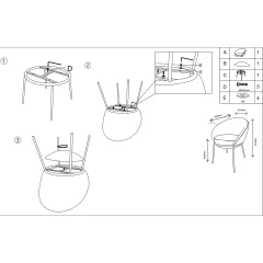 ТРАПЕЗЕН СТОЛ HART - ШАМПАНСКО BF 5_5