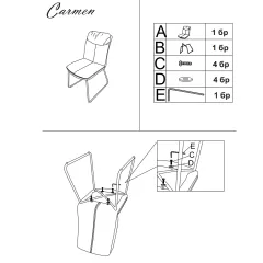 ТРЕПЕЗЕН СТОЛ BRENT - БЕЖОВ SF 2_5