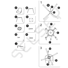 ТРЕПЕЗЕН СТОЛ WIGAN - СИН BF 5_5