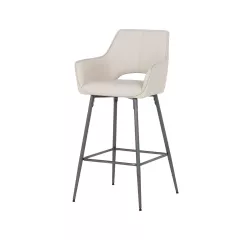 БАР СТОЛ TELFORD 2 СИЛИКОНОВА КОЖА - КАПУЧИНО 04_2