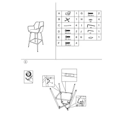БАР СТОЛ TELFORD 2 - СВЕТЛОСИВ MJ 3_5