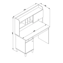 ДЕТСКО БЮРО С ЕТАЖЕРКА POLLINA_5