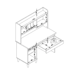 ДЕТСКО БЮРО С ЕТАЖЕРКА POLLINA_6