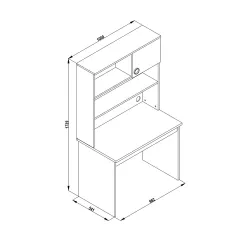 ДЕТСКО БЮРО С ЕТАЖЕРКА TURBO CAP_3