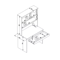 ДЕТСКО БЮРО С ЕТАЖЕРКА TURBO CAP_4