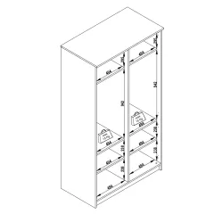 ДВУКРИЛЕН ДЕТСКИ ГАРДЕРОБ TURBO CAP 2_5