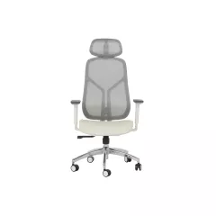 ЕРГОНОМИЧЕН СТОЛ CARMEN 7901 W ЕКО КОЖА - СИВ-ШАМПАНСКО_1