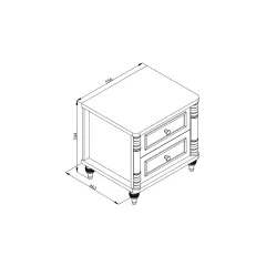 НОЩНО ШКАФЧЕ NIL - БЯЛО_2