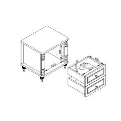 НОЩНО ШКАФЧЕ NIL - БЯЛО_3
