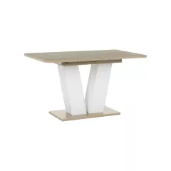 РАЗТЕГАТЕЛНА ТРАПЕЗНА МАСА VEGAS T - ДЪБ СОНОМА / БЯЛ_0