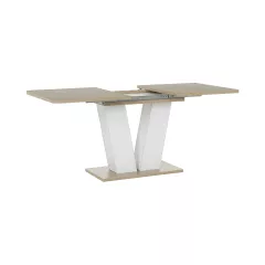 РАЗТЕГАТЕЛНА ТРАПЕЗНА МАСА VEGAS T - ДЪБ СОНОМА / БЯЛ_4