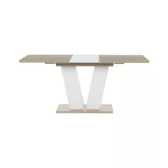 РАЗТЕГАТЕЛНА ТРАПЕЗНА МАСА VEGAS T - ДЪБ СОНОМА / БЯЛ_6