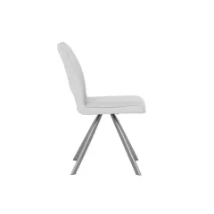 ТРАПЕЗЕН СТОЛ CRAVEN 2 СИЛИКОНОВА КОЖА - СИВ 67_3