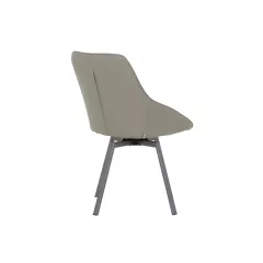 ТРАПЕЗЕН СТОЛ WIGAN 2 СИЛИКОНОВА КОЖА - СИВ 43_4