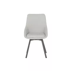 ТРАПЕЗЕН СТОЛ WIGAN 2 СИЛИКОНОВА КОЖА - СВЕТЛОСИВ 65_1