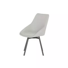 ТРАПЕЗЕН СТОЛ WIGAN 2 СИЛИКОНОВА КОЖА - СВЕТЛОСИВ 65_2