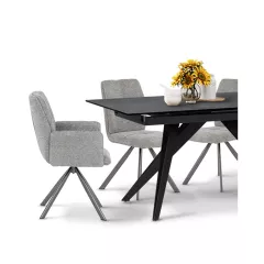 ТРЕПЕЗЕН СТОЛ BURY 2 - СИВ R 07_5