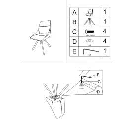 ТРЕПЕЗЕН СТОЛ LONDON 1 - КРЕМ R 28_6