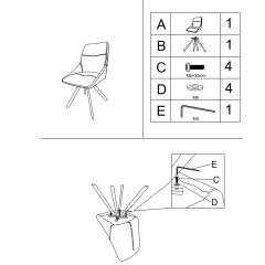 ТРЕПЕЗЕН СТОЛ LONDON 2 - СИВ R 07_6