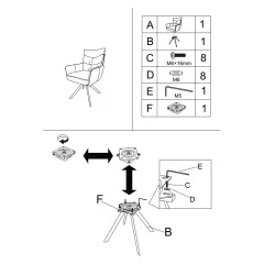 ТРЕПЕЗЕН СТОЛ LURGAN - КРЕМ 64_5
