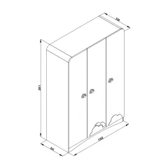 ТРИКРИЛЕН ДЕТСКИ ГАРДЕРОБ PORI_4