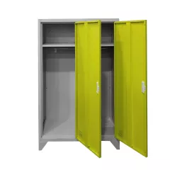МЕТАЛЕН ШКАФ CARMEN CR-1602 KZ - СИВ / ЖЪЛТ_1