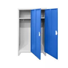 МЕТАЛЕН ШКАФ CARMEN CR-1602 KZ - СИВ / СИН_1