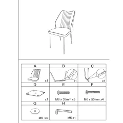 ТРАПЕЗЕН СТОЛ LAREDO 1 Y СИЛИКОНОВА КОЖА - СВЕТЛОКАФЯВ 11_5