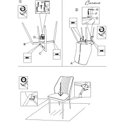 ТРАПЕЗЕН СТОЛ LAREDO 2 Y СИЛИКОНОВА КОЖА - АКВАМАРИН 25_6