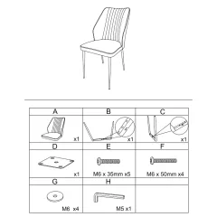 ТРАПЕЗЕН СТОЛ LAREDO Y ЕКО КОЖА - ТЪМНО БЕЖОВ 80_5