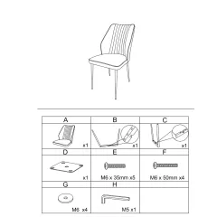 ТРАПЕЗЕН СТОЛ LAREDO Y СИЛИКОНОВА КОЖА - ЧЕРЕН 60_5