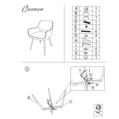 ТРАПЕЗЕН СТОЛ REDCAR - ШОКОЛАД BF 2_5
