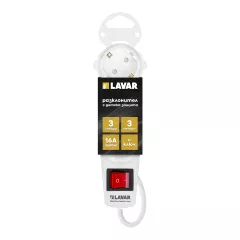 РАЗКЛОНИТЕЛ LAVAR 3 ГНЕЗДА 3М С КЛЮЧ GR330 5320_0