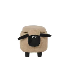 ДЕТСКА ТАБУРЕТКА ОВЦА - ТЪМНО БЕЖОВ_1