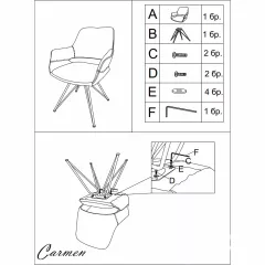 ТРАПЕЗЕН СТОЛ TOTNES - СИВ SF 2_5
