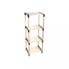 ЕТАЖЕРКА 4 НИВА WOOD 113*33*41СМ ЧЕРНО FIX-2013-4-BL И108201_0
