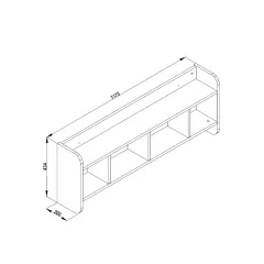 ЕТАЖЕРКА ЗА СТЕНА OSLO_2