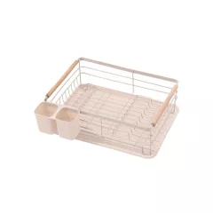 СУШИЛНИК ЗА СЪДОВЕ ROSBERG R53000N 1НИВО 43*31,5*14СМ БЕЖ._0