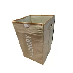 КОШ ЗА ДРЕХИ С КАПАК - ТЕКСТИЛ 33*33*53_1