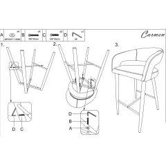 БАР СТОЛ BREA 2 - СИВ_5