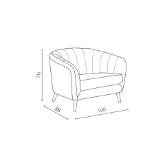 КРЕСЛО GRETA - СИВ FR_3